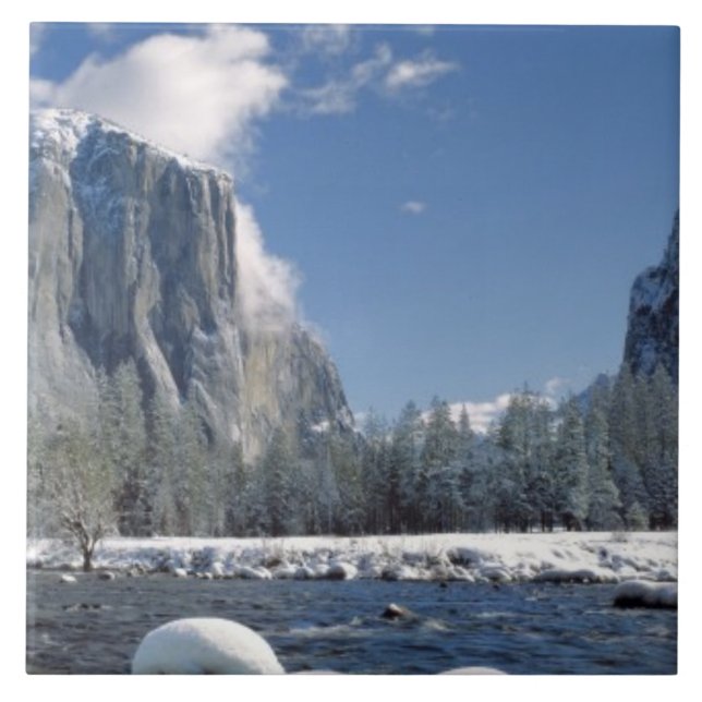USA, California, Yosemite NP. The Merced River, Tile (Front)