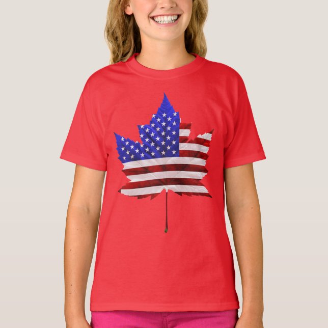 USA Canada T-Shirts Canada US Kids Shirts Hoodies (Front)