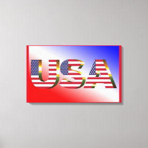 USA CANVAS PRINT