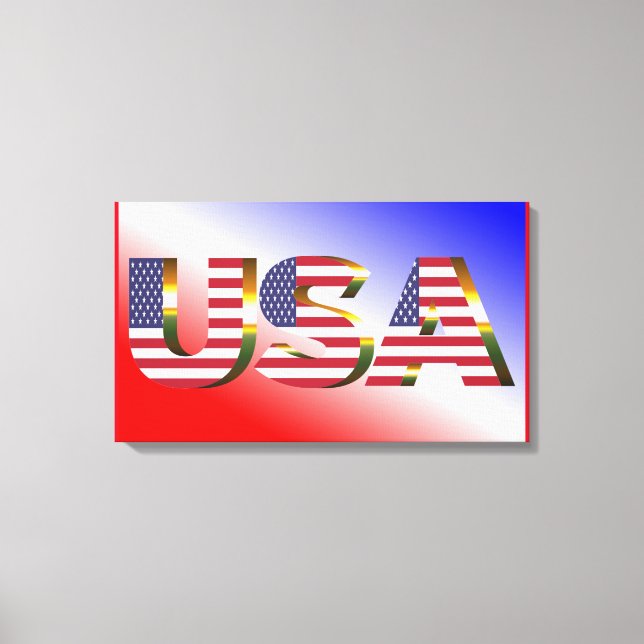 USA  CANVAS PRINT (Front)