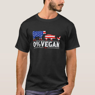 USA Carnivore Diet Anti-Vegan Anti-Vegetarian Keto T-Shirt