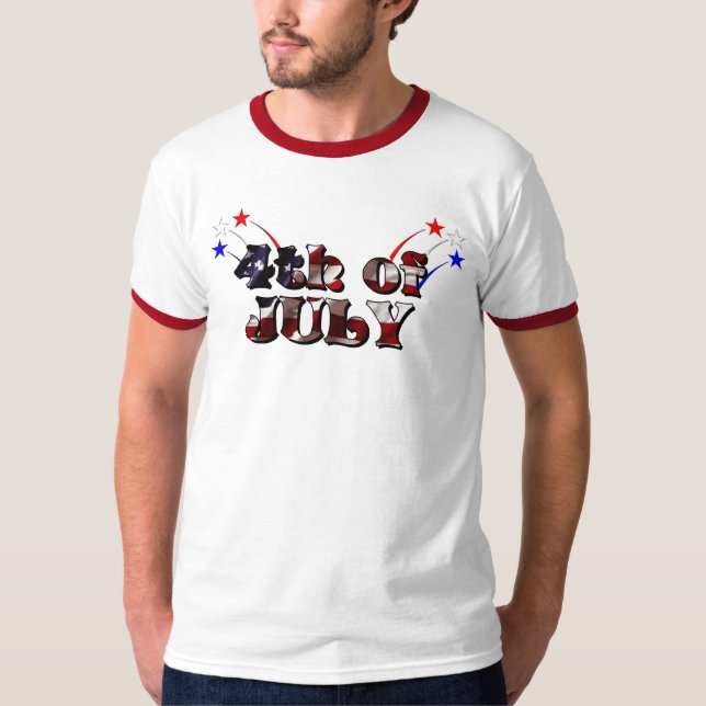 USA Celebrate the 4th - Fireworks T-Shirt (Front)