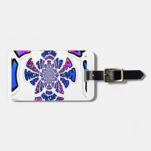 USA Celebration: Lovely Fun Text Dynamic Art Luggage Tag