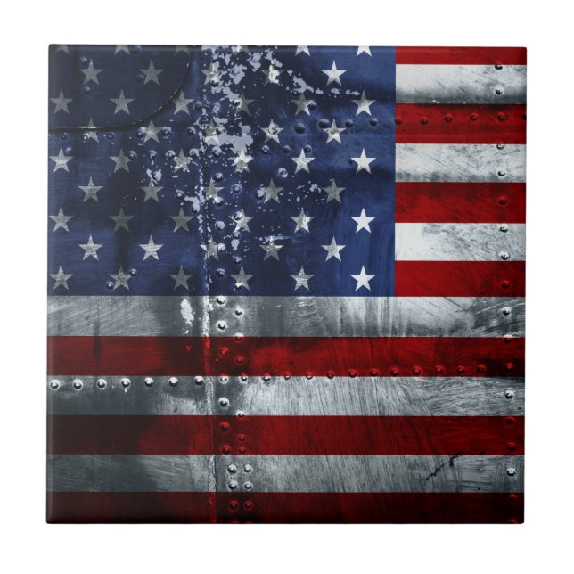 USA Ceramic Photo Tile (Front)