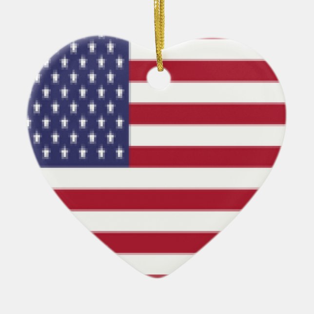 USA CERAMIC TREE DECORATION (Front)