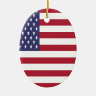 USA CERAMIC TREE DECORATION
