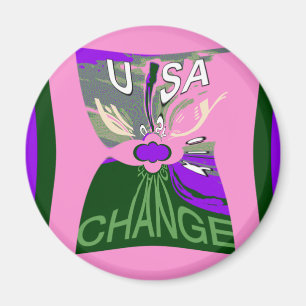 USA Change Art Print Magnet