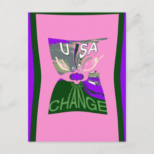 USA Change Art Print Postcard