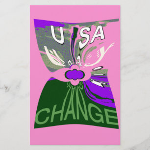 USA Change Art Print Stationery