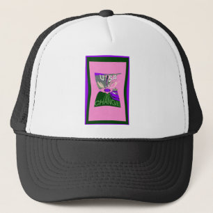 USA Change Art Print Trucker Hat