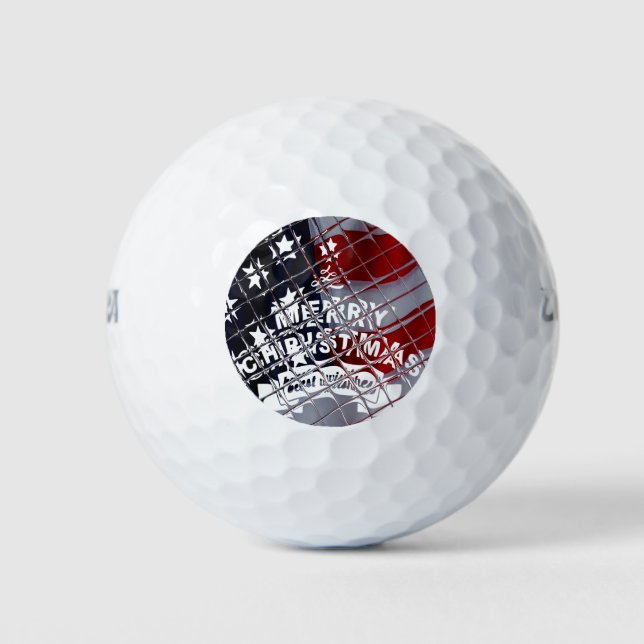 USA Christmas: A Festive Celebration of Freedom Golf Balls (Front)