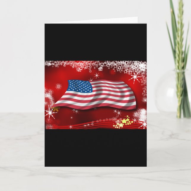 USA Christmas Holiday Card (Front)