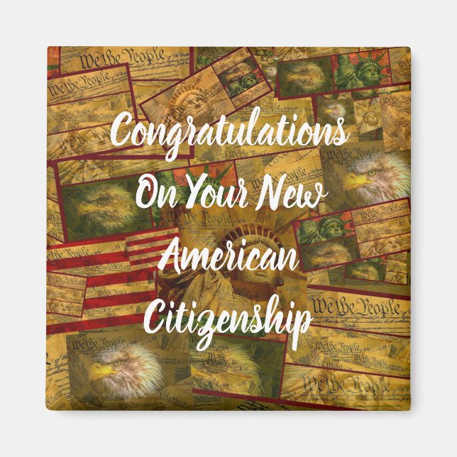 USA Citizenship Magnet (Front)