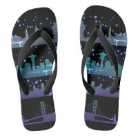 USA City Skylines Silver Nightlife with Stars