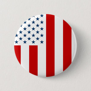 USA Civil Flag of Peacetime 6 Cm Round Badge