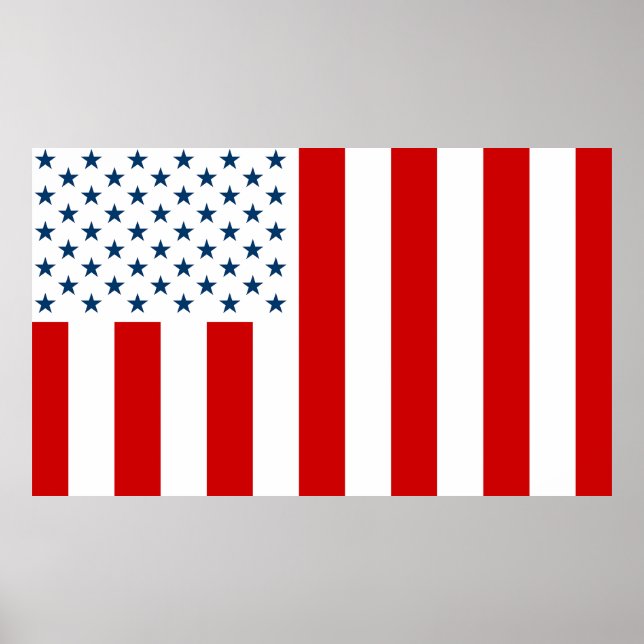 USA Civil Flag of Peacetime Poster (Front)