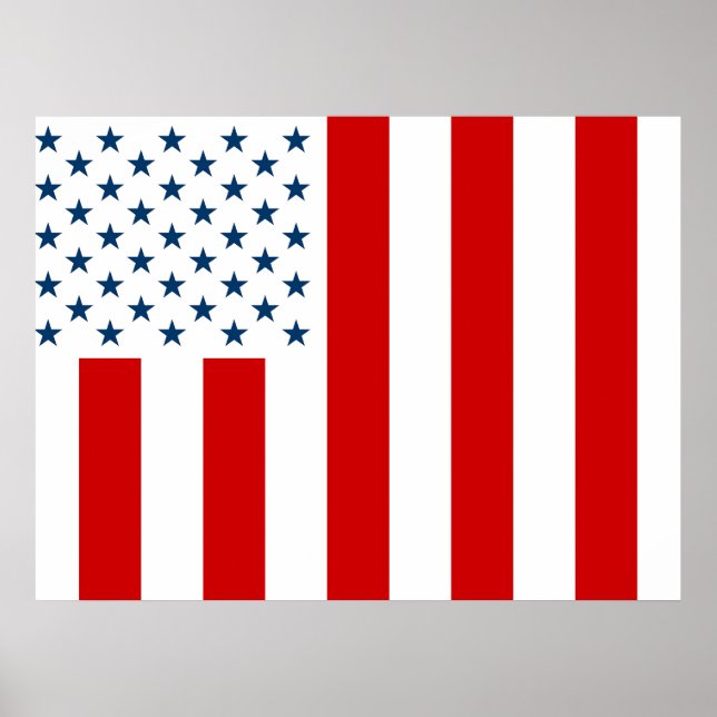 USA Civil Flag of Peacetime Poster (Front)