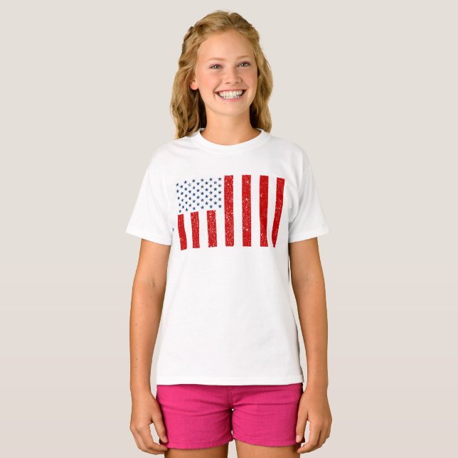 USA Civil Flag of Peacetime T-Shirt (Front Full)