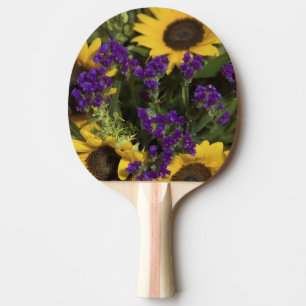 USA, close-up of bridal flower arrangement, Ping Pong Paddle