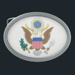 USA Coat Of Arms bbcnt Belt Buckle<br><div class="desc">USA Coat Of Arms Belt Buckle

Design © Trinkets and Things 2017 - AHP Design. All Rights Reserved.

080517</div>