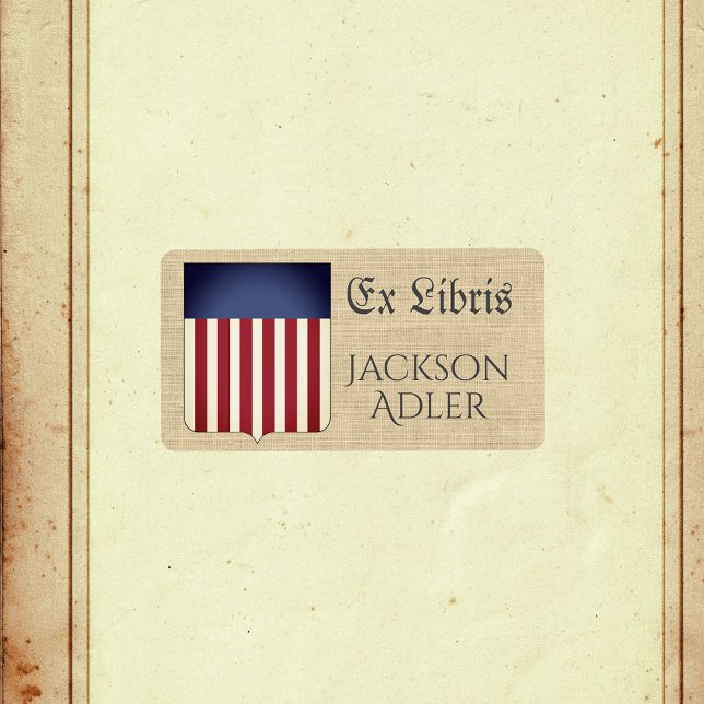 USA Coat of Arms Ex Libris Bookplate Label (Creator Uploaded)