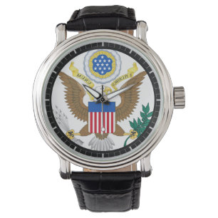 USA Coat of Arms Symbol on a Watch