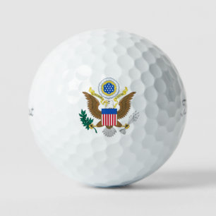 USA Coat Of Arms tpv1 gbcnt Golf Balls