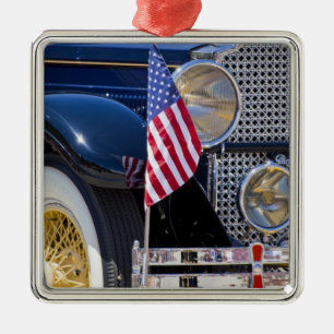 USA, Colorado, Frisco. Vintage Packard auto Metal Tree Decoration