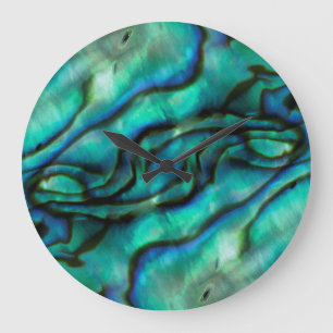 USA, Colorado, Lafayette. Abalone shell montage Large Clock