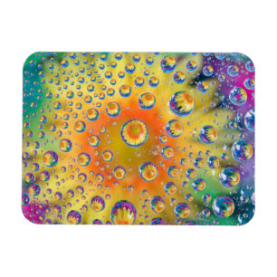 USA, Colorado, Lafayette. Water bubbles on glass 2 Magnet