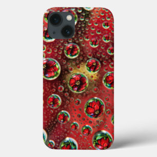 USA, Colorado, Lafayette. Water bubbles on glass 3 iPhone 13 Case