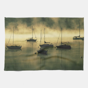 USA, Colorado, Lake Dillon.  The early morning Tea Towel