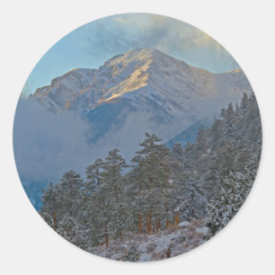 USA, Colorado, Mountains In Estes Park Classic Round Sticker