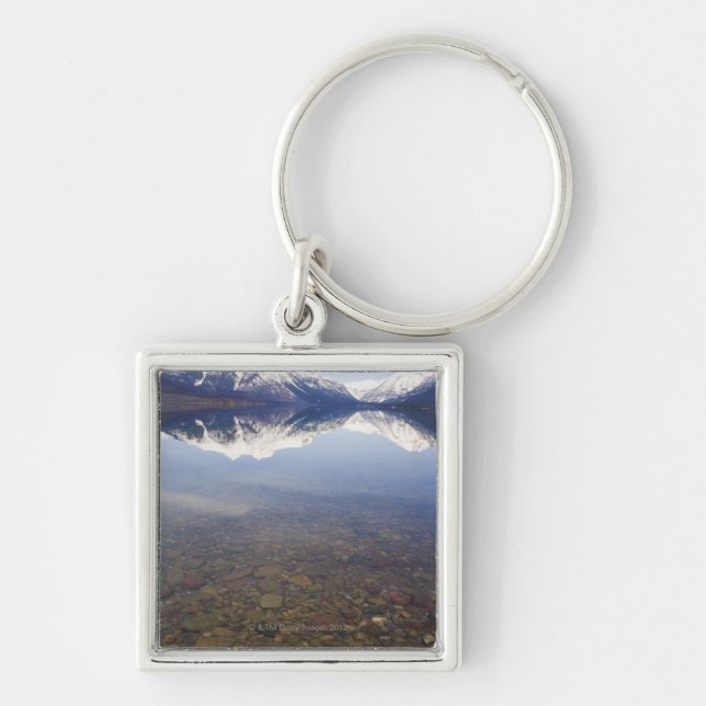 USA, Colorado, Mountains reflected in lake Key Ring (Front)
