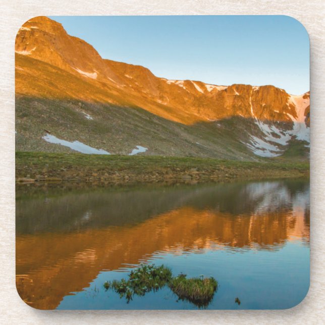 USA, Colorado, Mt. Evans. Summit Lake Reflection Coaster (Front)