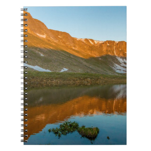 USA, Colorado, Mt. Evans. Summit Lake Reflection Spiral Notebook (Front)