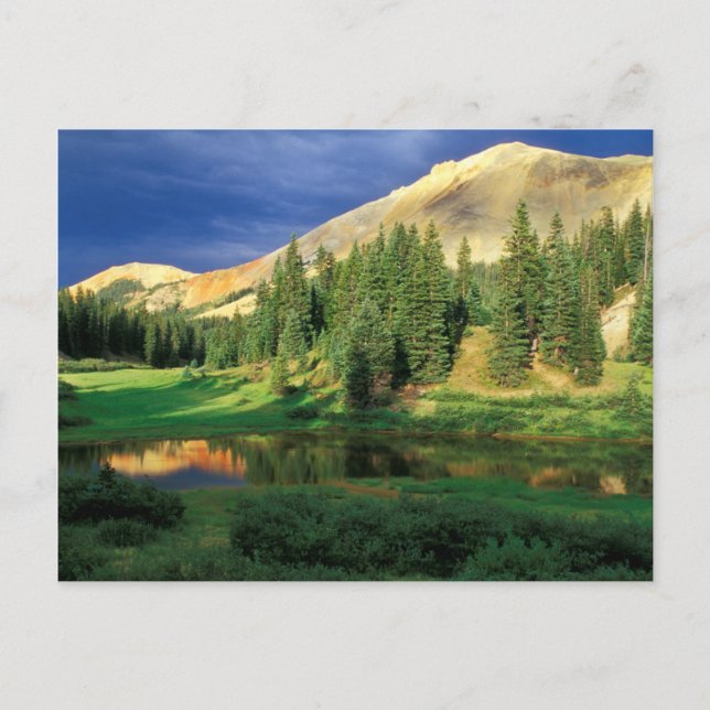 USA, Colorado. Red Mountain at sunset Postcard (Front)