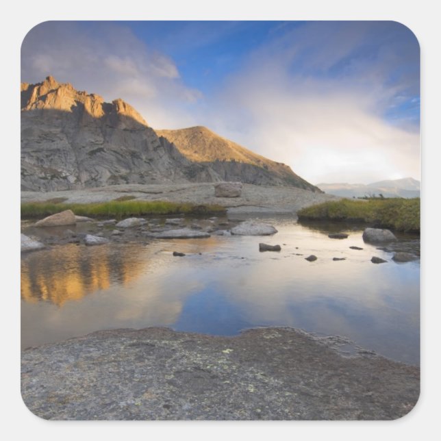 USA, Colorado, Rocky Mountain NP. Square Sticker (Front)