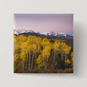 USA, Colorado, Rocky Mountains. Dawn in the San 15 Cm Square Badge