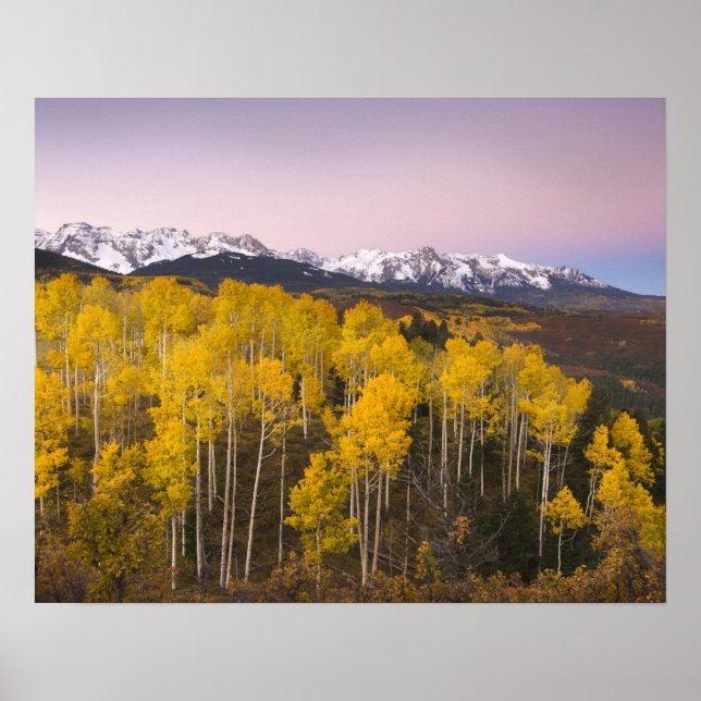 USA, Colorado, Rocky Mountains.  Dawn in the San Poster (Front)