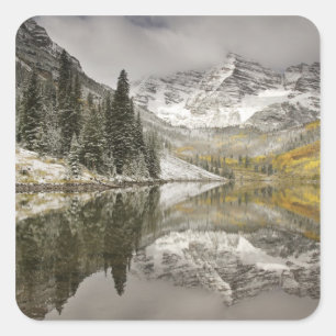 USA, Colorado, White River National Forest, Square Sticker