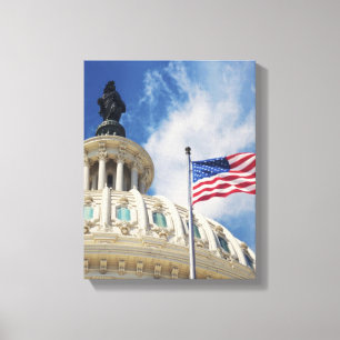 USA, Columbia, Washington DC, Capitol Building Canvas Print
