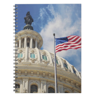 USA, Columbia, Washington DC, Capitol Building Spiral Notebook