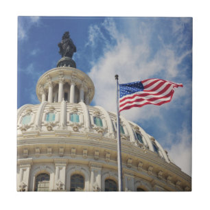 USA, Columbia, Washington DC, Capitol Building Tile