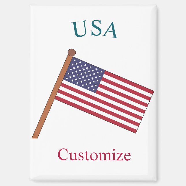 USA Country Flag Thunder_Cove Magnet (Front)