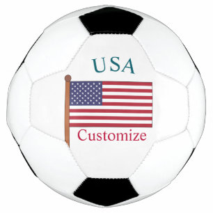 USA Country Flag Thunder_Cove Soccer Ball