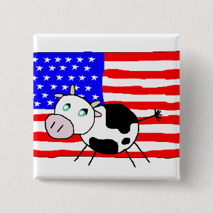 USA Cow Button