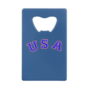 USA Credit Card Bottle Opener.