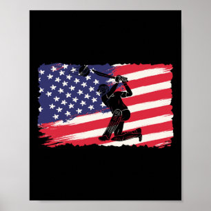 Usa Cricket Jersey America Cricket  Poster