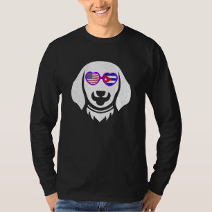 Usa Cuba Flag Sunglasses Cuban Americans Dog Owner T-Shirt